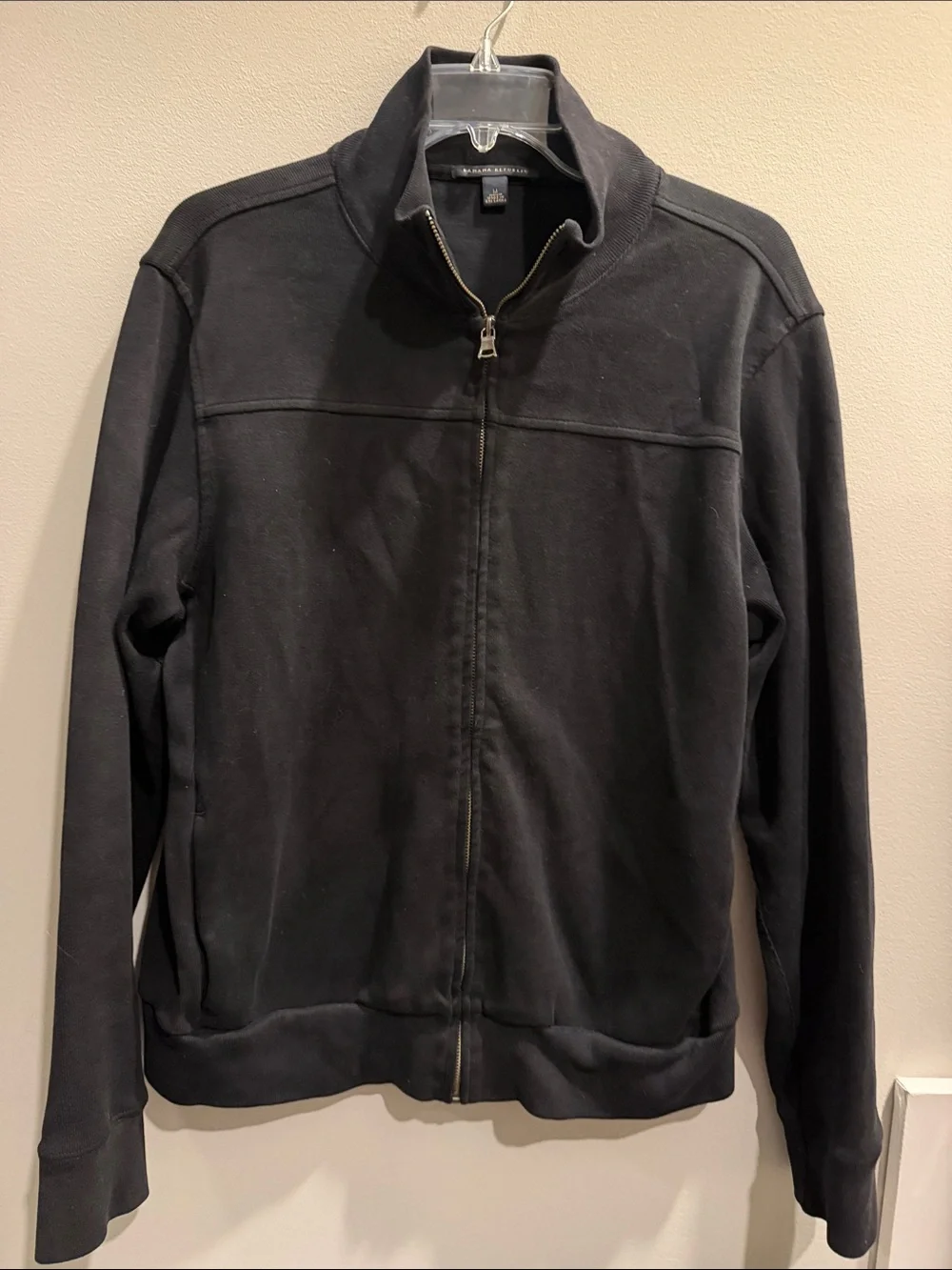 Banana Republic Black Lightweight Zip-Up Shirt Jacket